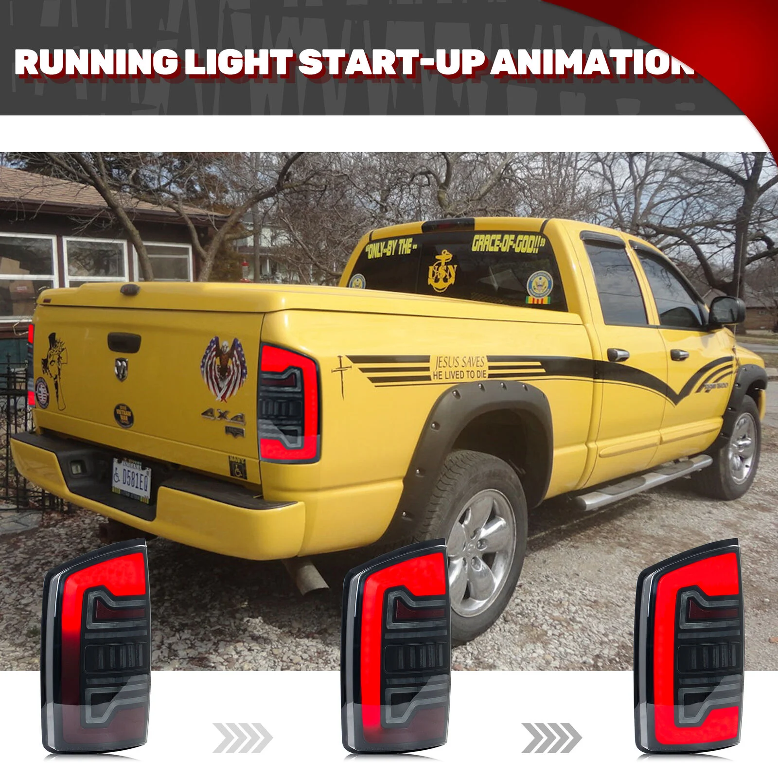 Pilotos traseros LED secuenciales Dodge Ram 1500-3500 (2002-2005) - imagen 3