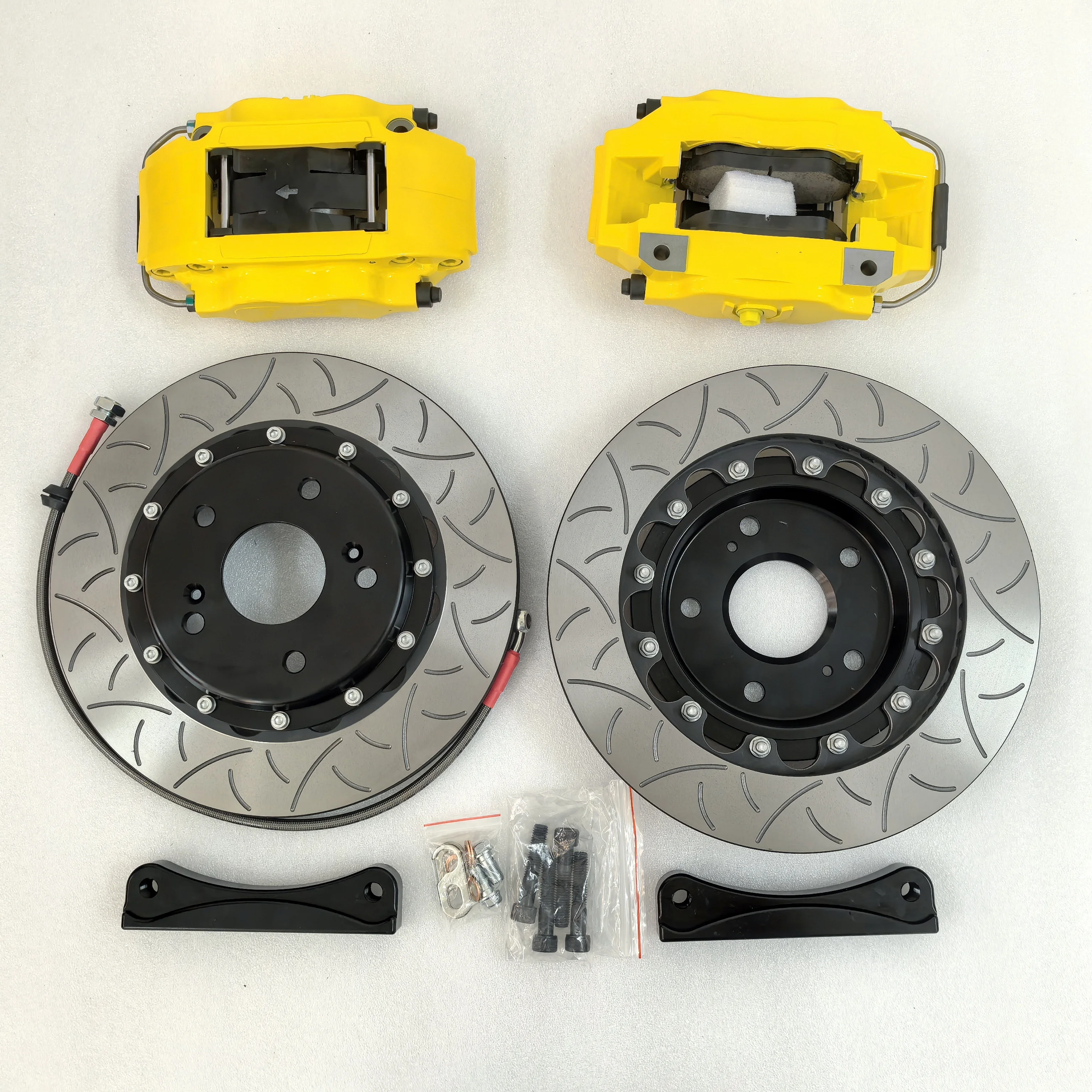 Kit frenos 4 pistones 7600 - rotor 300x24 Honda Civic EK Delantera - imagen 3