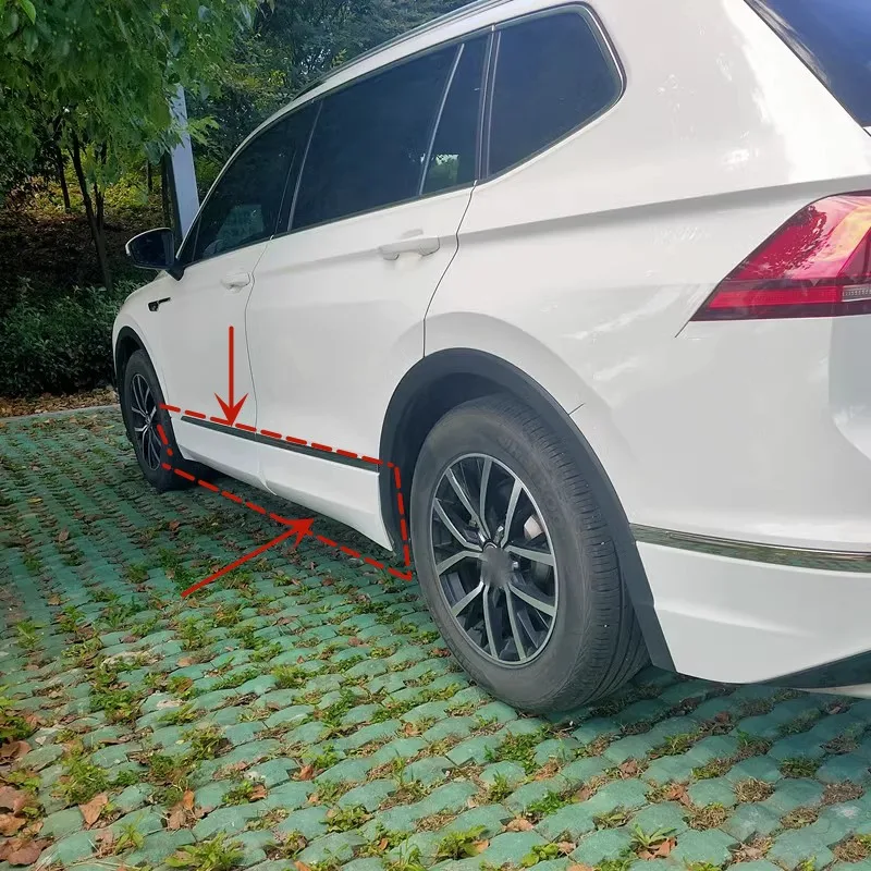 Kit molduras faldón lateral Rline para VW Tiguan L - imagen 4