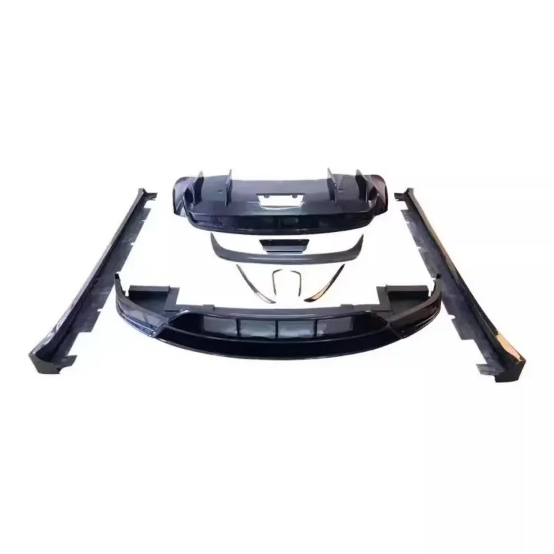 Para Tesla Model X convertir fibra de carbono pala delantera labio trasero falda lateral ala trasera accesorios para automóviles