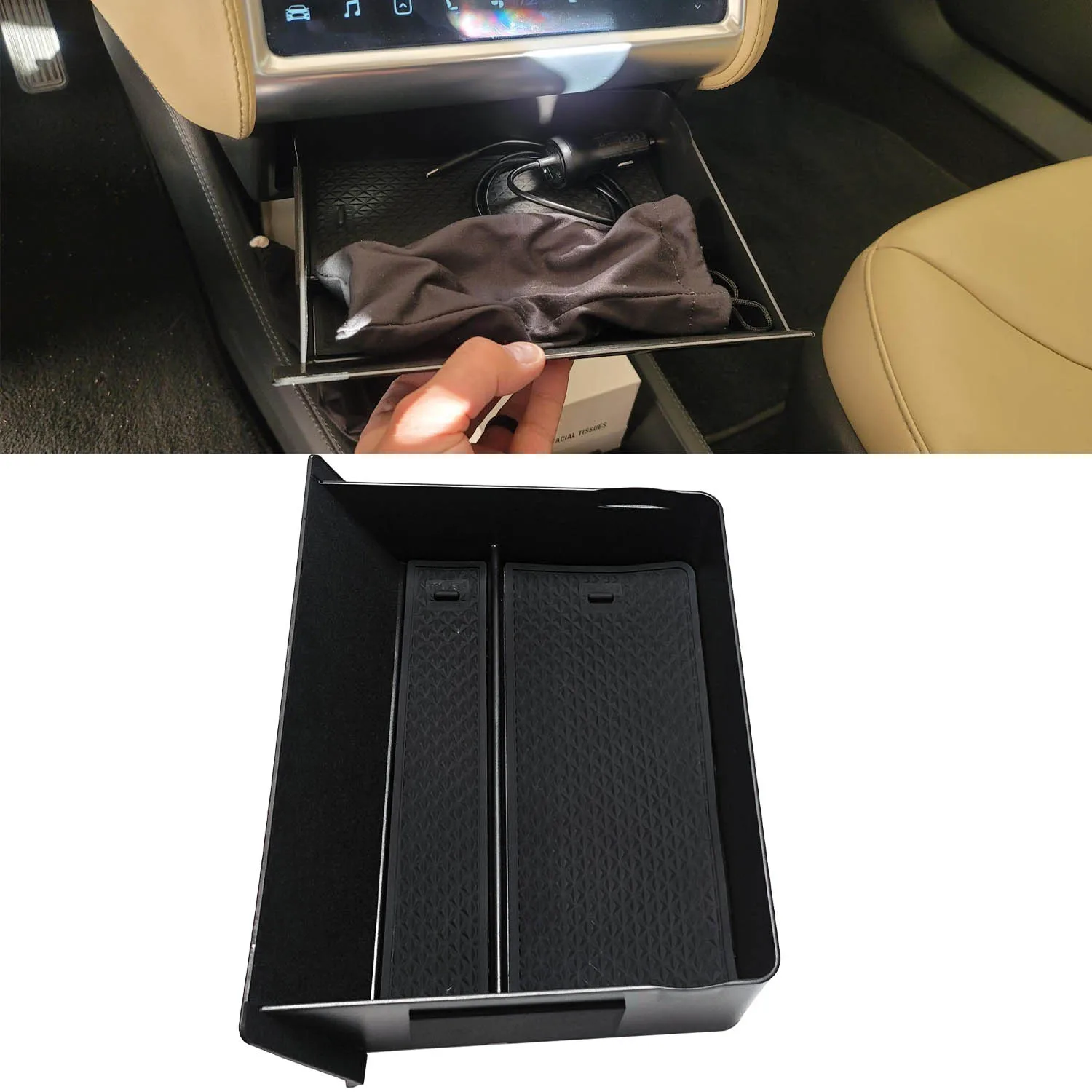 Organizador de consola central ABS para Tesla Model S y Model X - imagen 2