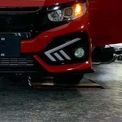 Luces LED diurnas dinámicas para parachoques Honda Civic X 2016-2020