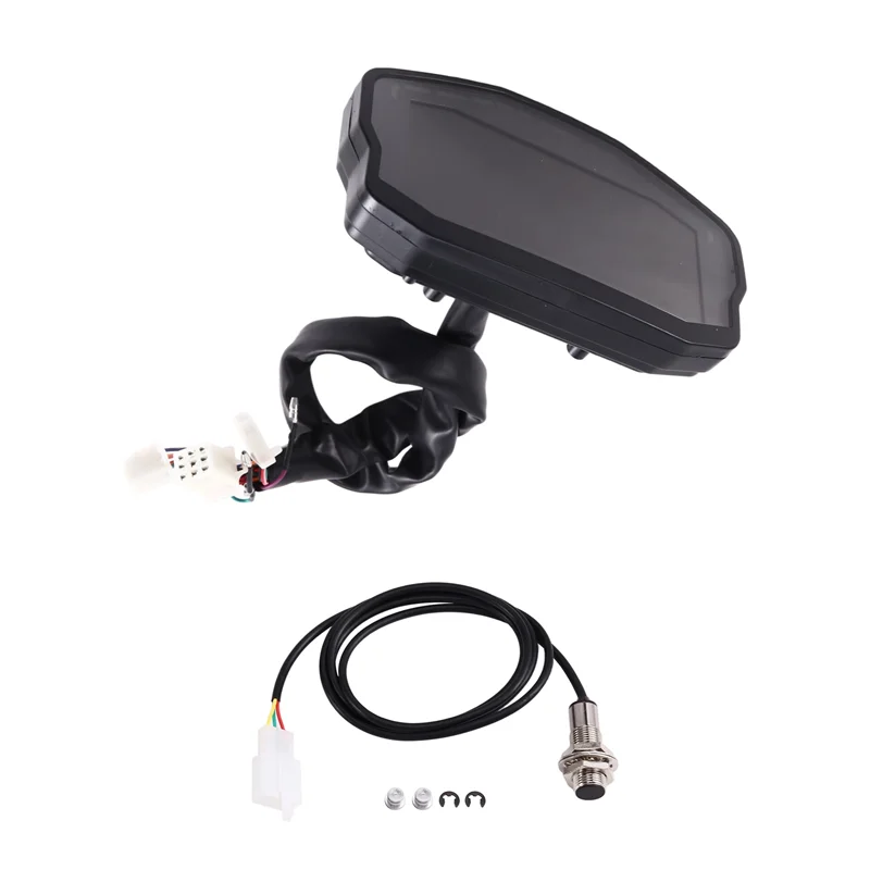 Velocímetro Digital LCD Universal con Tacómetro para Moto