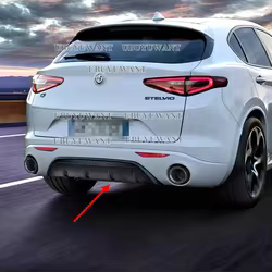 Difusor trasero Alfa Romeo Stelvio 2017-2019 en fibra de carbono
