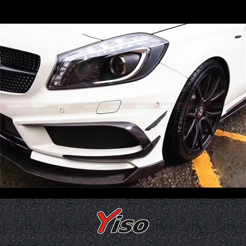 Kit cuchillas aerodinámicas Revozport fibra de carbono Mercedes A45 AMG - imagen 2