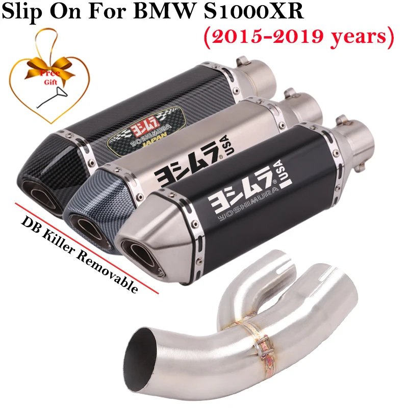 Sistema de escape BMW S1000XR 2015-2019 con silenciador DB Killer