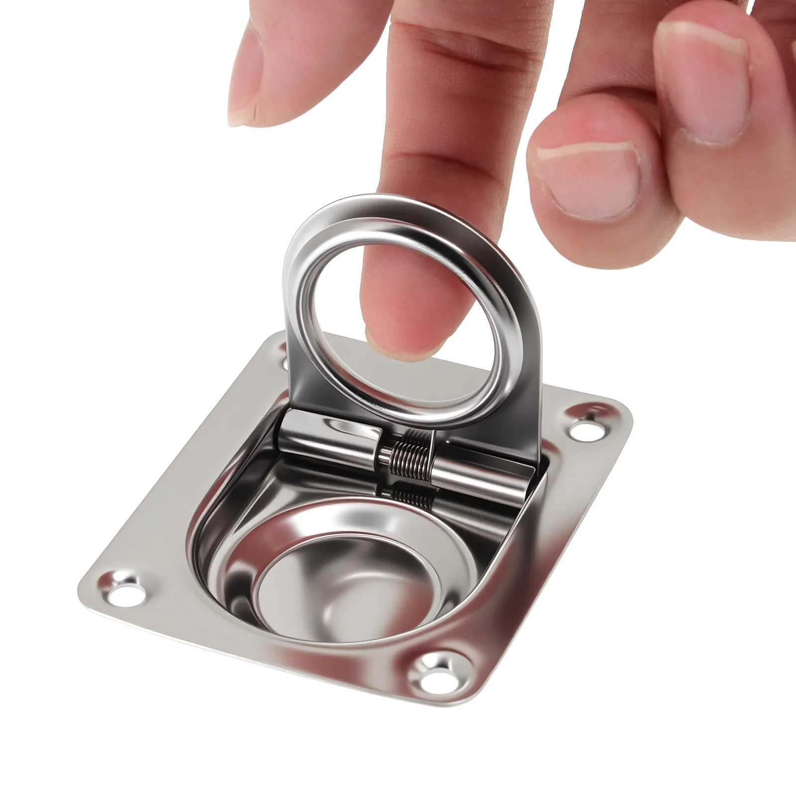 Manija anillo tracción acero inoxidable barco yate elevación al ras - imagen 2