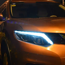 Faros delanteros LED con proyector para Nissan X-Trail 2014-2016