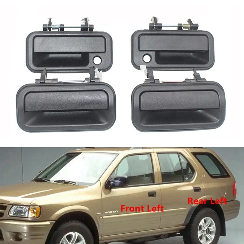 Manillas exteriores de puerta negras para Isuzu Rodeo 1998-2003 - imagen 3