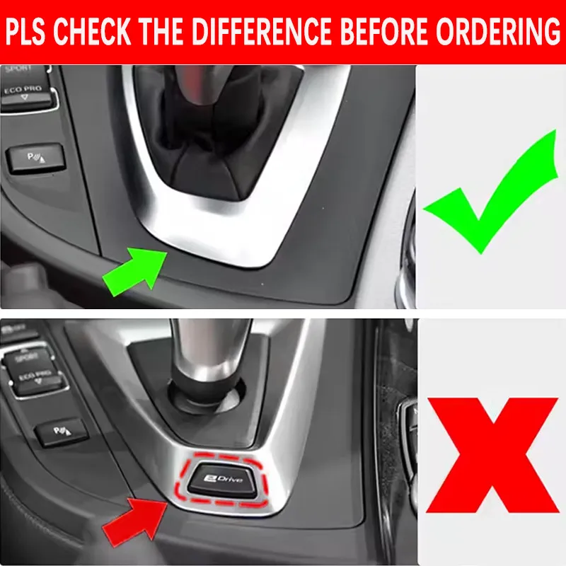 Estilo de fibra de carbono para BMW 1, 2, 3 4 Series F20 F22 F30 F32 F34 ABS accesorios de coche cubierta de Panel de cambio de marchas central embellecedor de marco - imagen 5