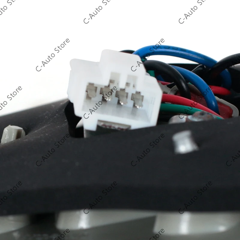 Vista trasera del conjunto de luces
