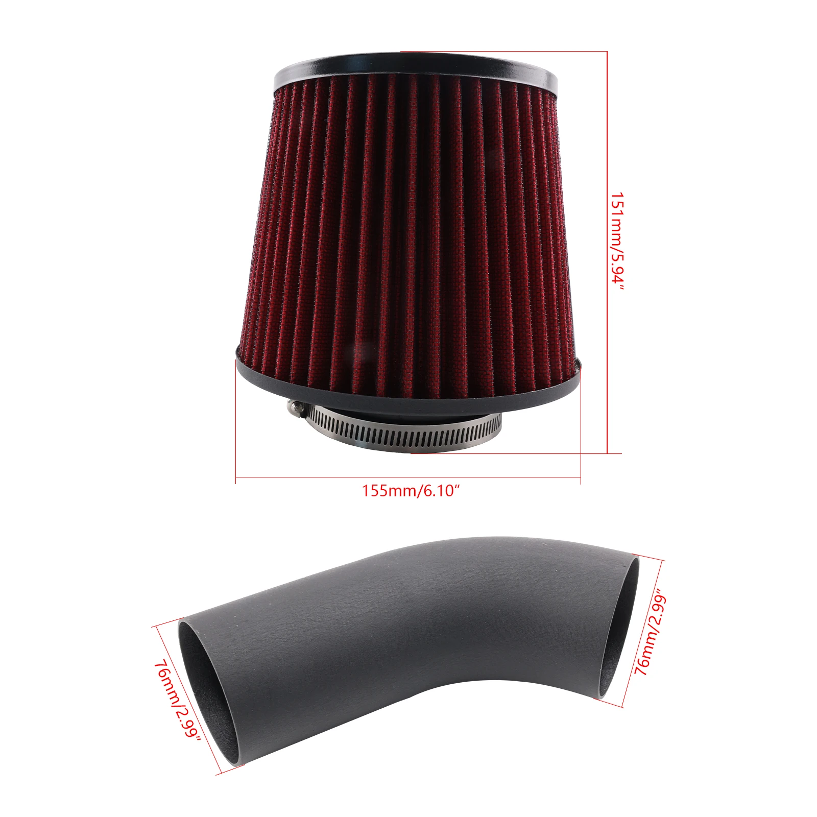 Kit admisión ARIO Racing con filtro – VW Passat 2.8 V6, Audi Cabriolet - imagen 5