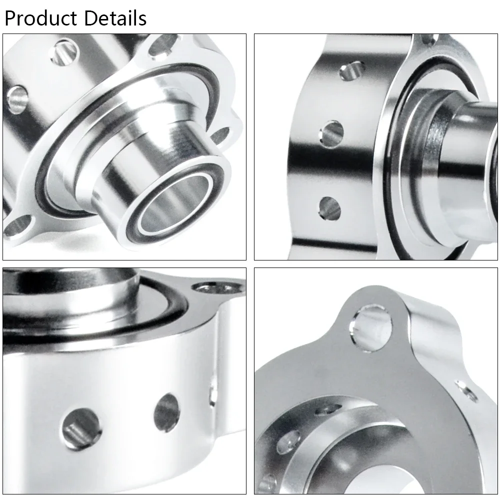 Adaptador Turbo BOV plateado