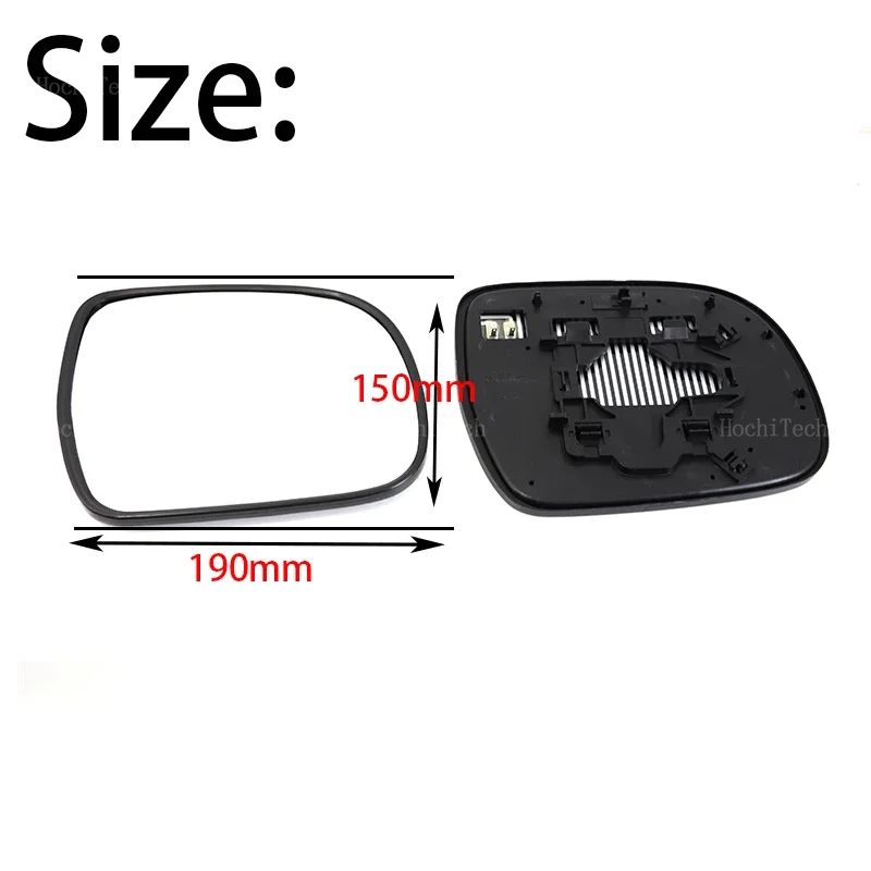 Cristal espejo retrovisor calefactable lateral para Lexus y Hilux Vigo - imagen 3
