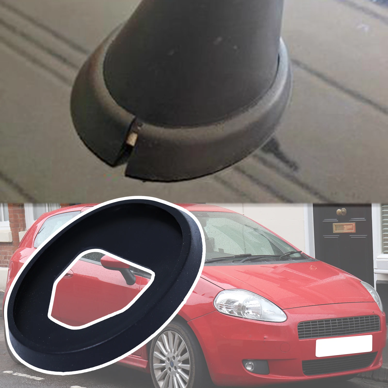 Mástil antena con base de goma – Fiat Grande Punto Abarth 2005-2018