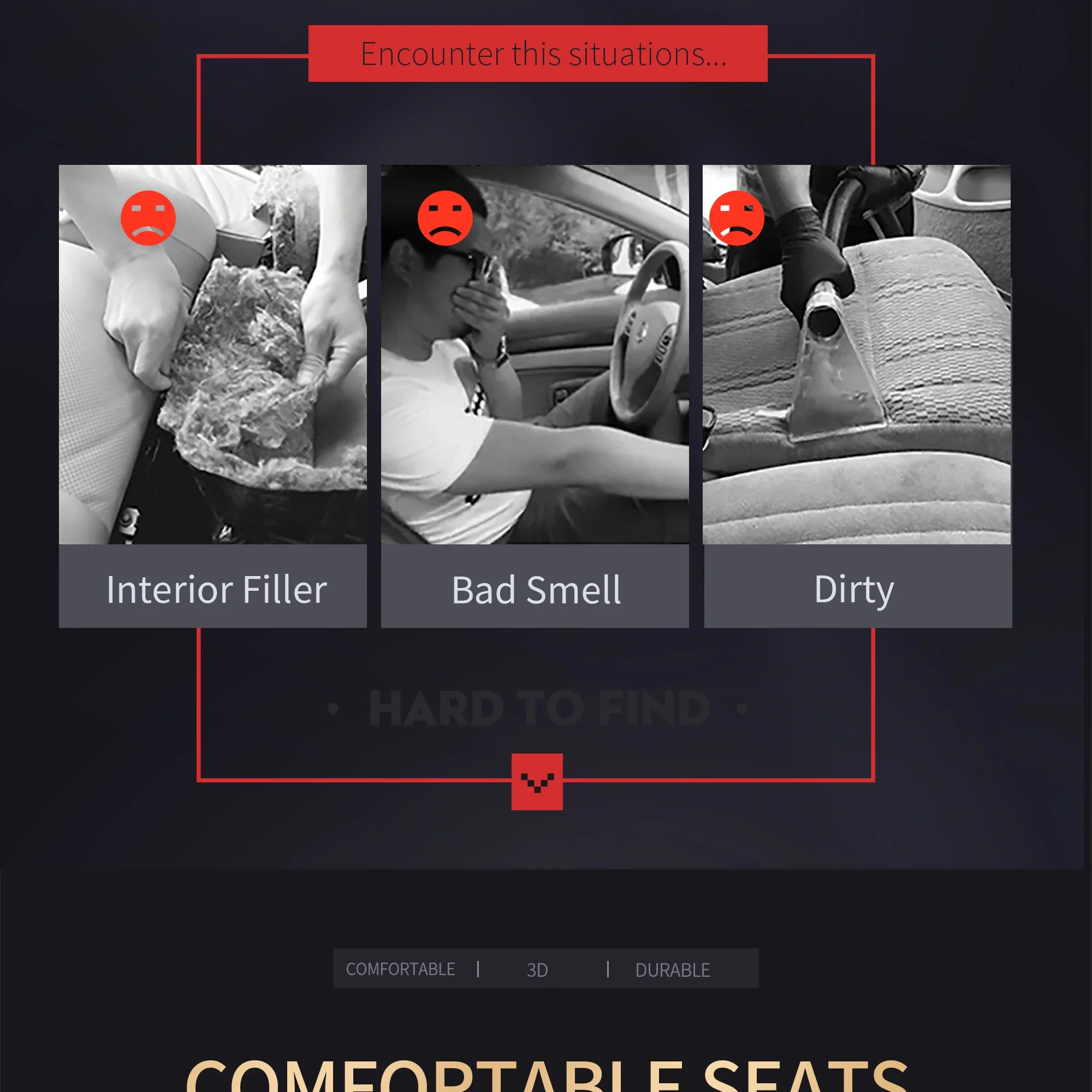 Asiento montado en posición de conducción