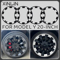 Tapacubos Tesla Model Y 20 pulgadas, cubierta de llanta