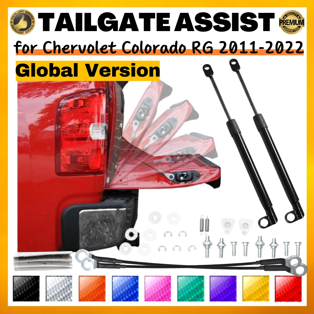 Kit amortiguadores de portón trasero gas lift Holden Colorado II RG 2011-2022