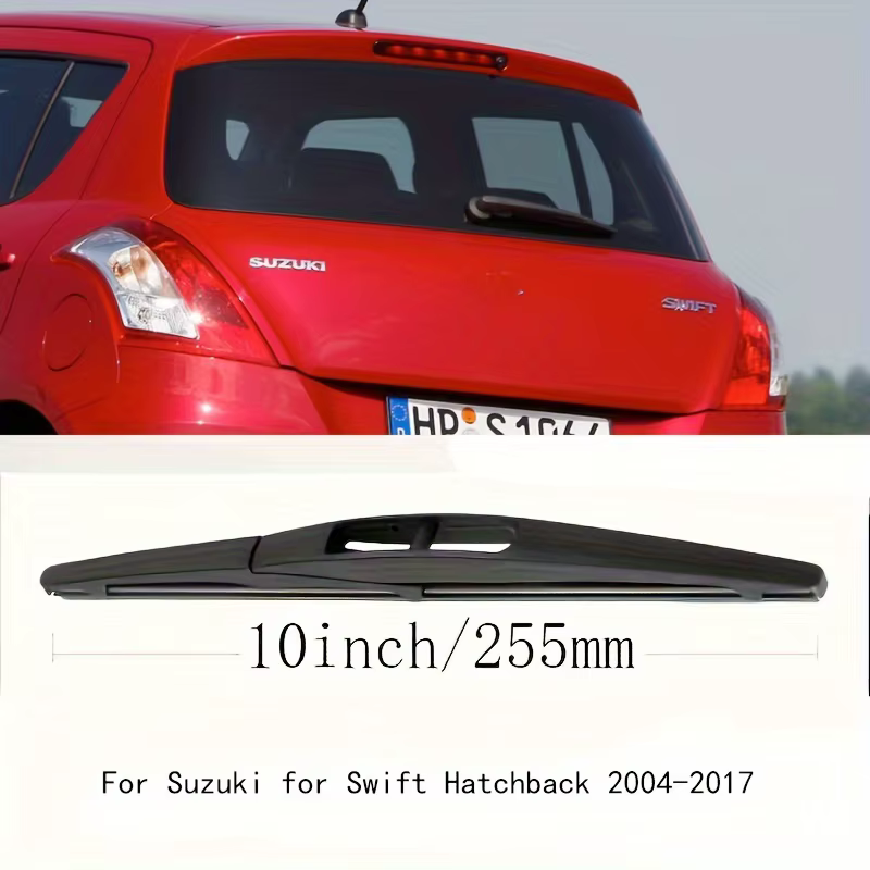 Escobilla de limpiaparabrisas trasero para Suzuki Swift Hatchback MK2 y 3, escobilla de lluvia para puerta trasera, 10 ", 2004 - 2017 - imagen 2