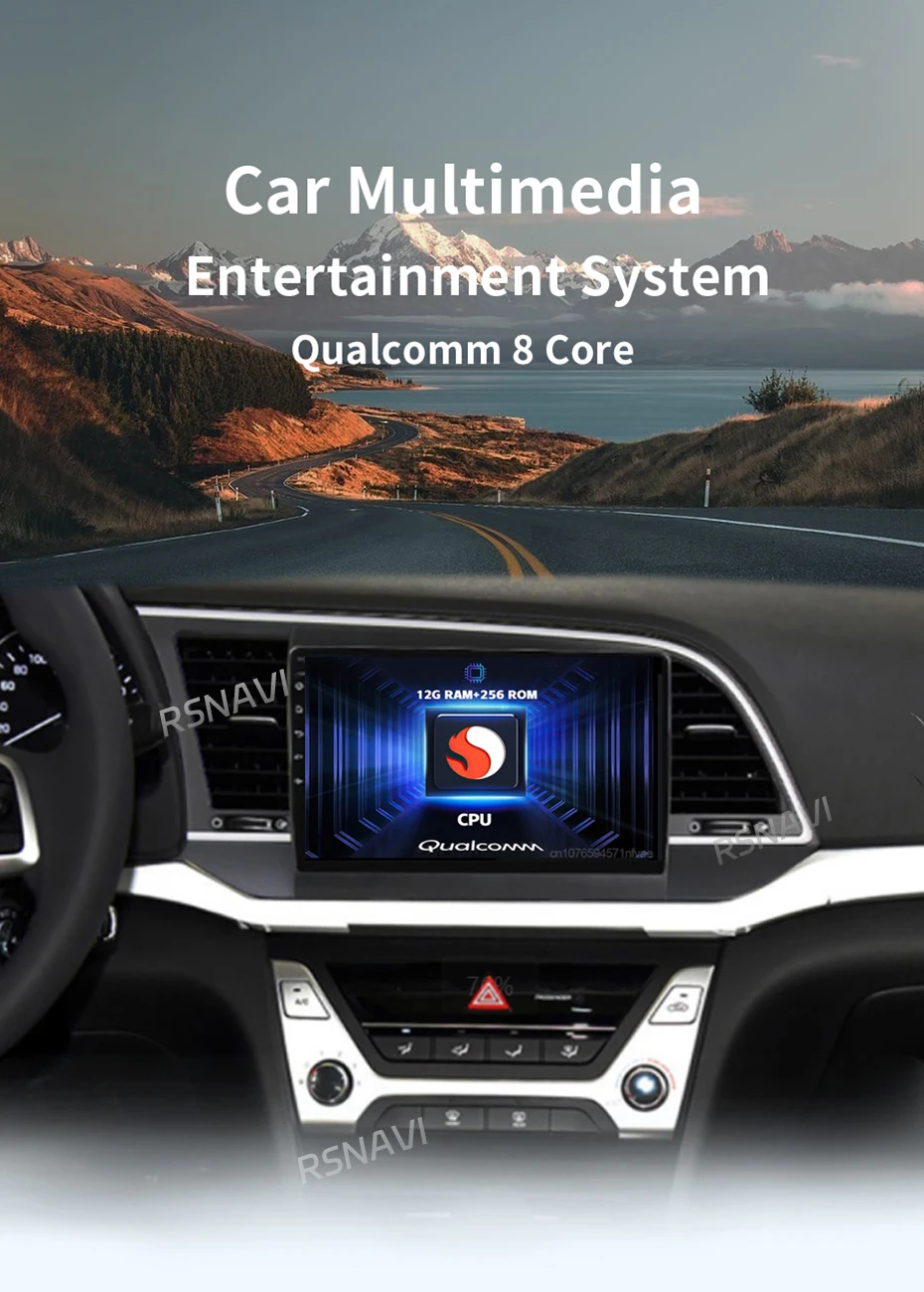 Vista frontal del autoradio multimedia 2DIN