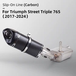 Escape fibra carbono Triumph Street Triple 765 S/R/RS