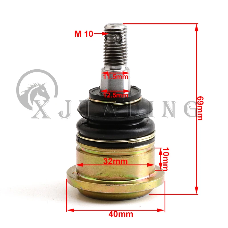 Junta esférica de suspensión de brazo oscilante M10/M12 32X10mm para 110cc 125cc 150cc 200cc 250cc ATV UTV Go Kart Buggy Golf Quad piezas de bicicleta - imagen 4
