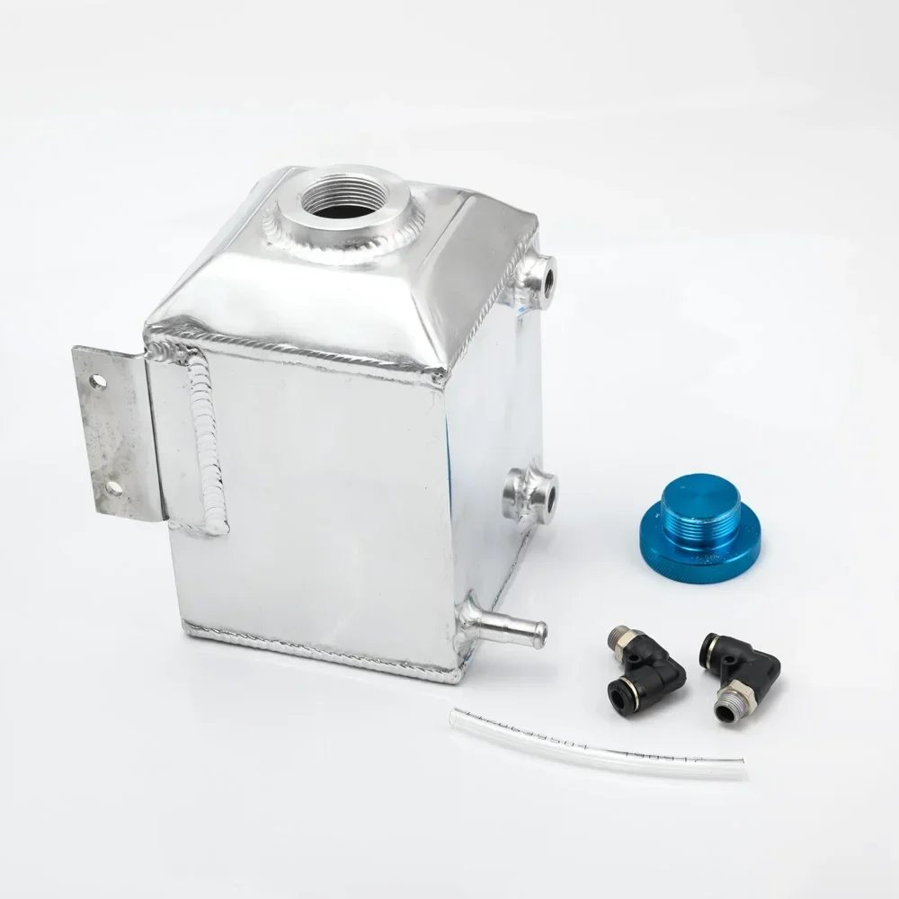 EPMAN tanque de captura de aceite de motor de coche cuadrado de aluminio puede embalar el Kit de respiración tanque de sobretensión de combustible 1L EPYXFST015 - imagen 3