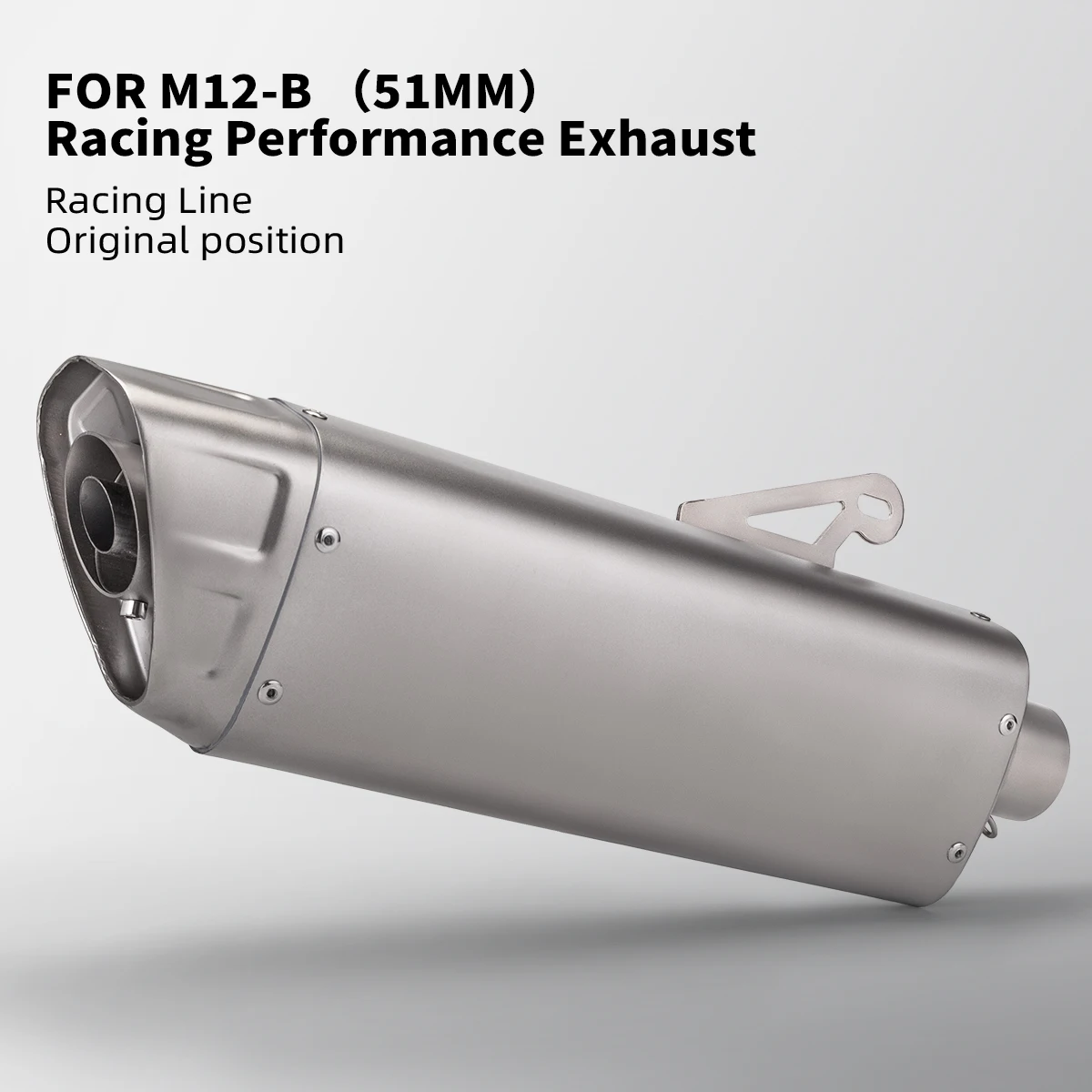 Tubo escape universal moto 51mm silenciador trasero 250-600cc