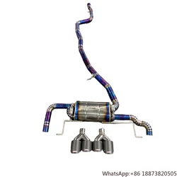 Escape de titanio rendimiento BMW X3 Valvetronic tubo trasero