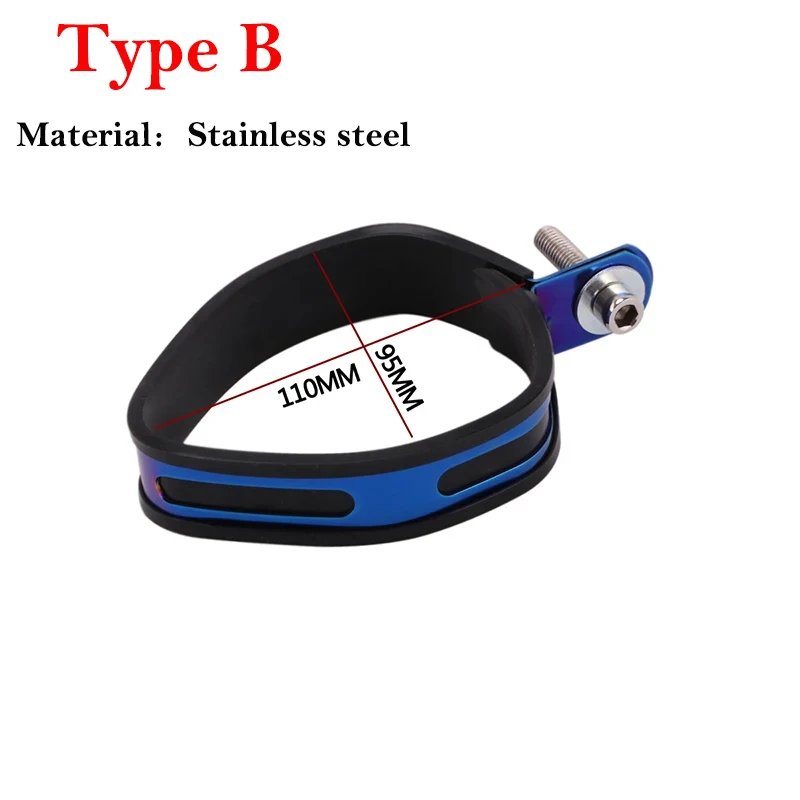 Soporte universal de silenciador para moto de fibra de carbono - imagen 3