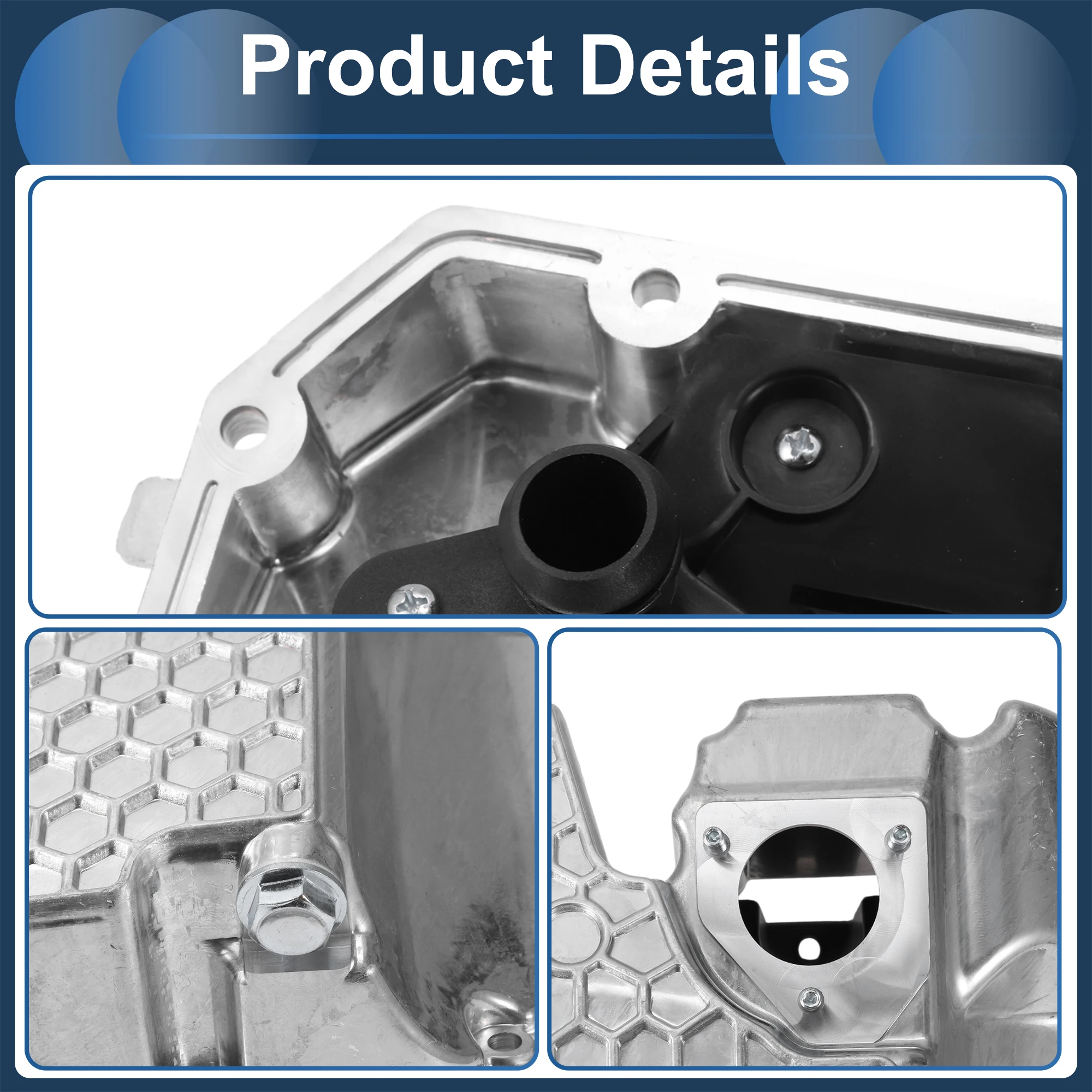 UXCELL 06L103598R Cárter de aceite de aluminio para Audi A7 Sportback - imagen 4