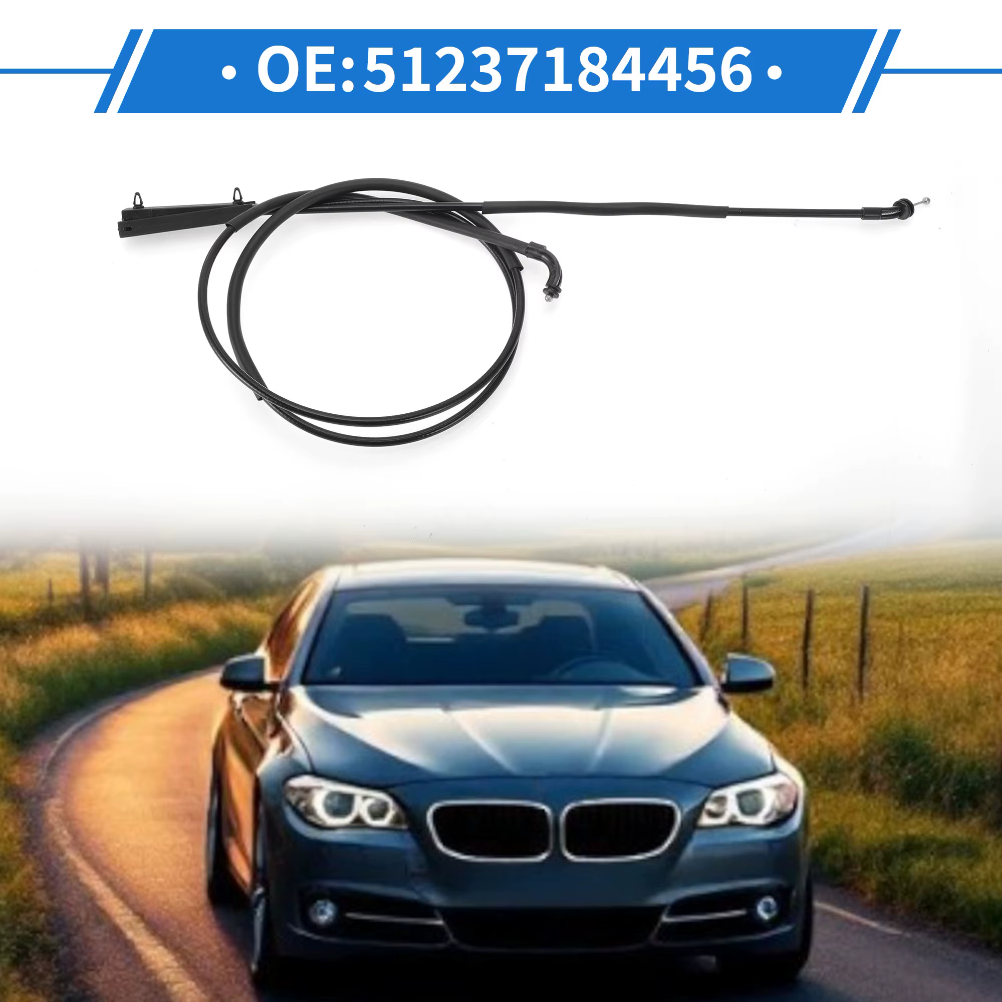 Cable apertura capó BMW X5 E70 2007-2013 UXCELL ref. 51237184456 - imagen 2