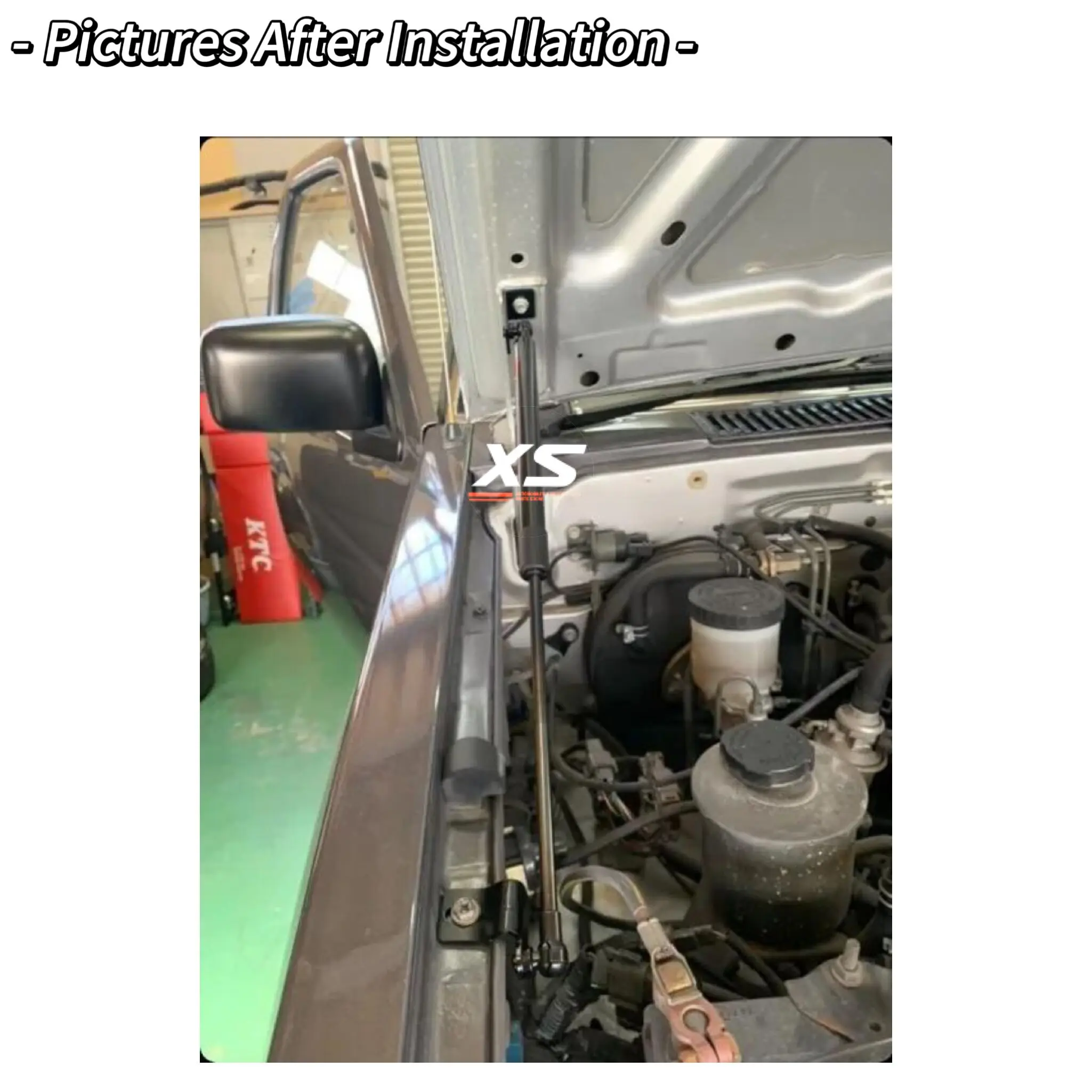 Kit amortiguadores gas capó Nissan Navarra D21 1985-1997 - imagen 2