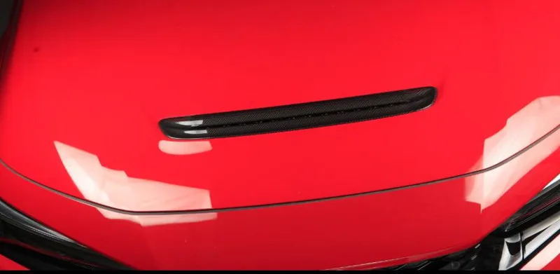 Rejilla ventilación capó carbono seco OEM Honda Civic FL5 Type R - imagen 2