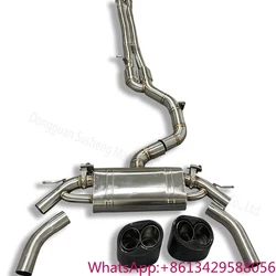 Catback de acero inoxidable para Audi RS3 2.5 T con silencioso