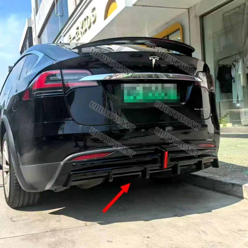Difusor trasero con alerón para Tesla Model X 2017-2020 - imagen 3