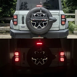 Pilotos traseros LED Ford Bronco 2021-2025 con efecto dinámico – Juego 2 piezas