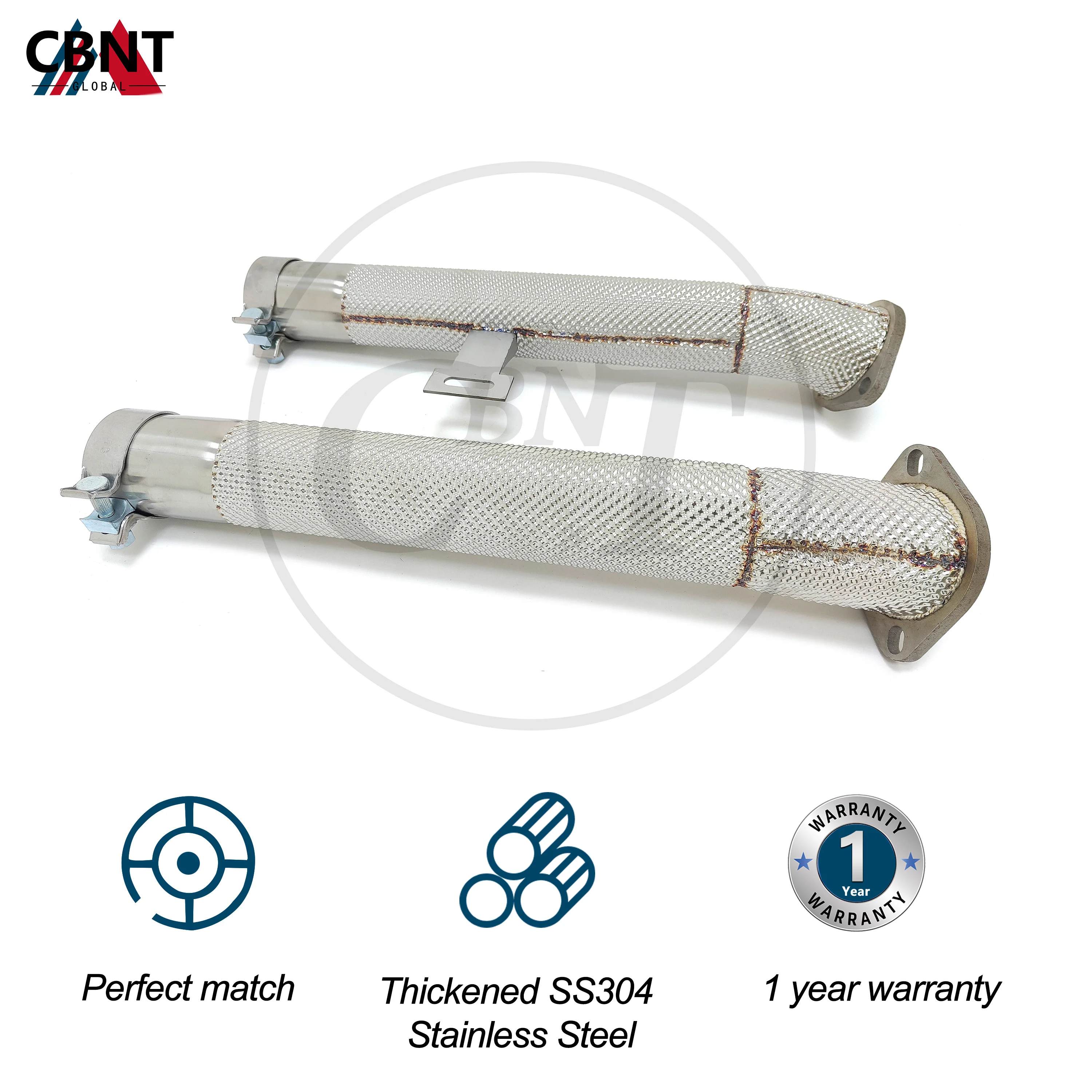 CBNT Tubo de escape SS304 para BMW M3 M4 S58 3.0T delantero - imagen 3
