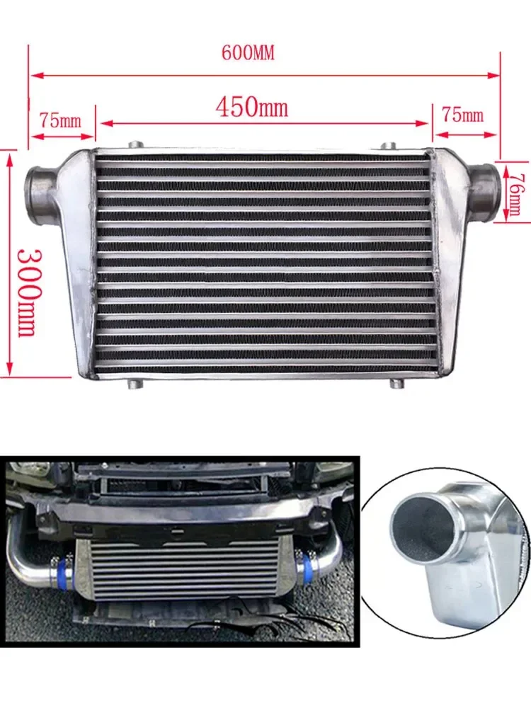 Intercooler turbo de aluminio para montaje personalizado