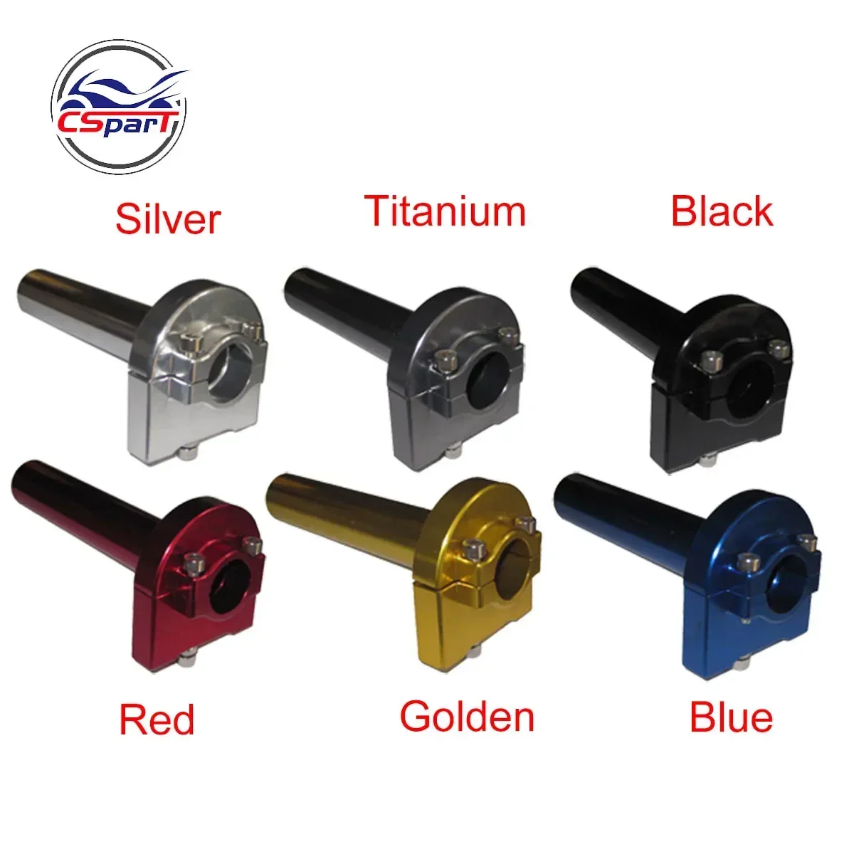 22mm 7/8 pulgadas CNC aluminio Multicolor acelerador Twist Grips manillar Universal para motocicleta ciclomotor Scooter bicicleta