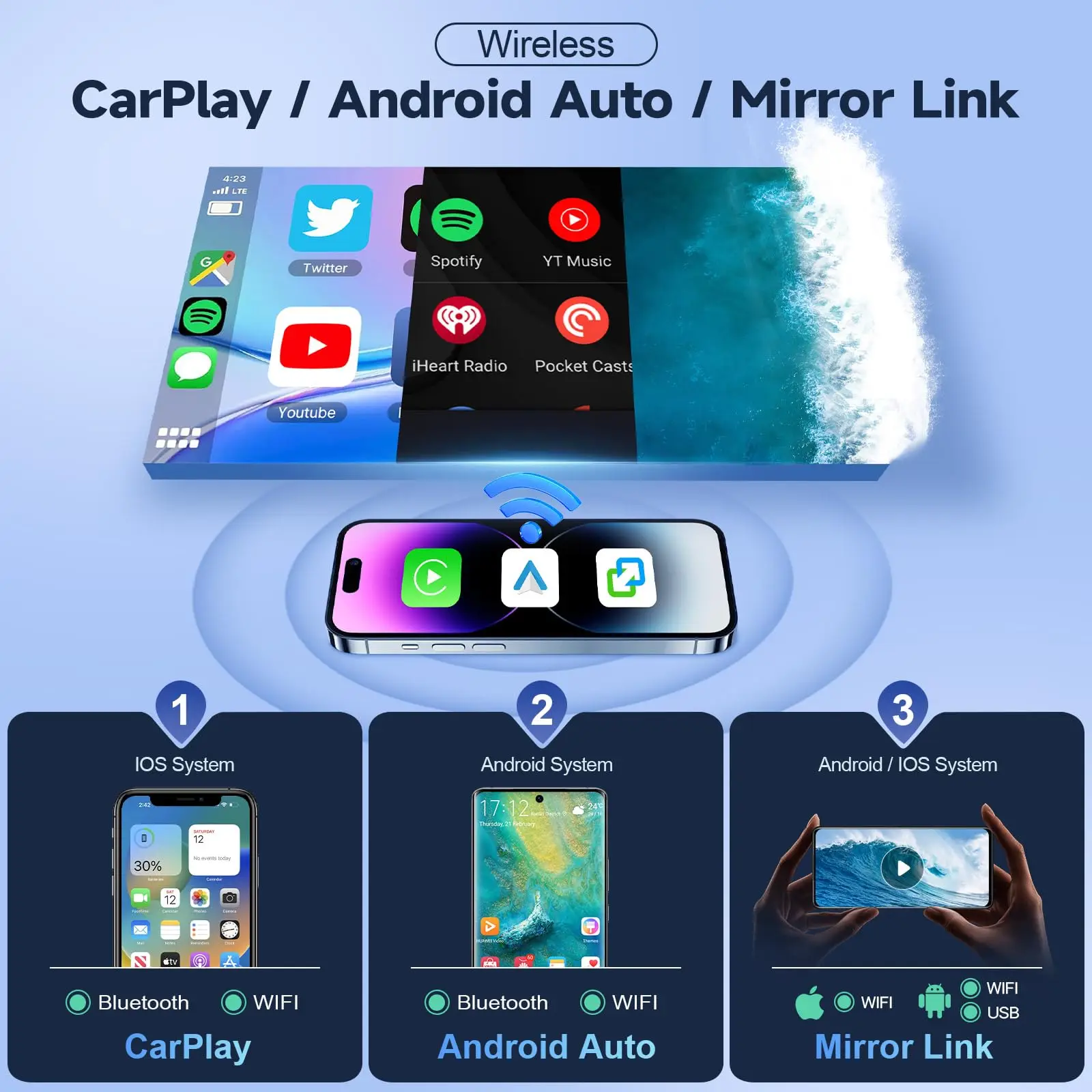 Autoradio 10" para VW Passat Jetta Golf Tiguan – CarPlay Android Auto - imagen 3