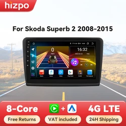 Autoradio Hizpo 2 DIN CarPlay Android GPS Skoda Superb 2 (2008-2015)