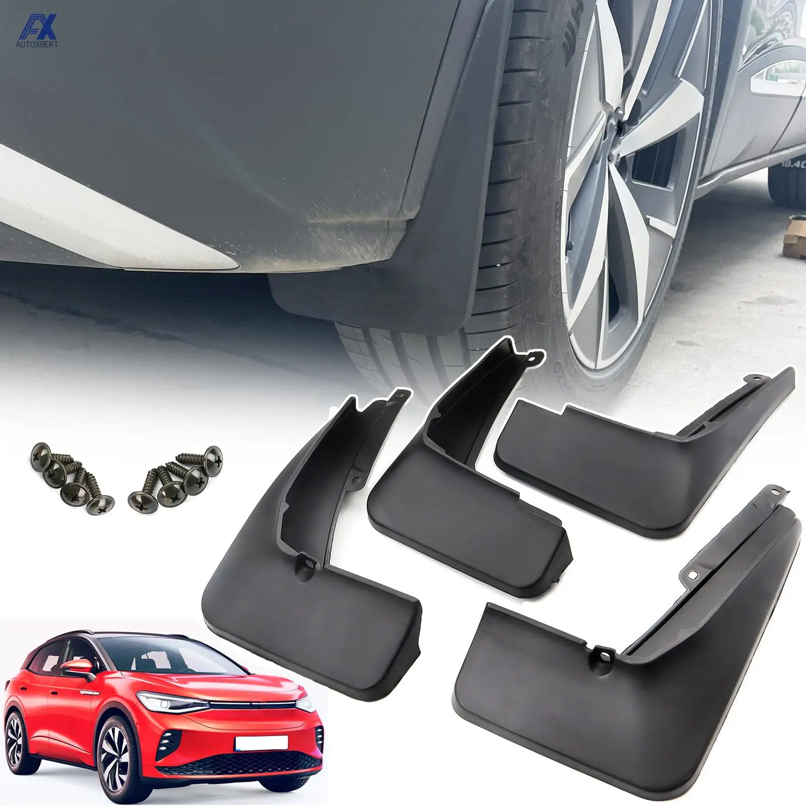 Guardabarros para VW ID.4/ID.5 EV 2020-2025 delantero y trasero - imagen 2