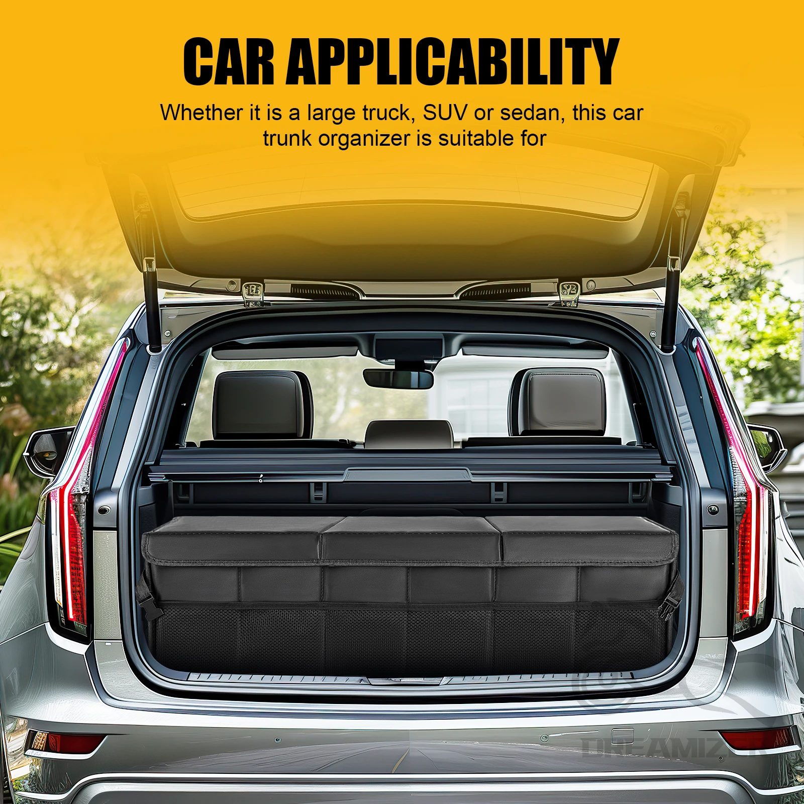Organizador de coche plegable 3 en 1 – gran capacidad para maletero - imagen 2