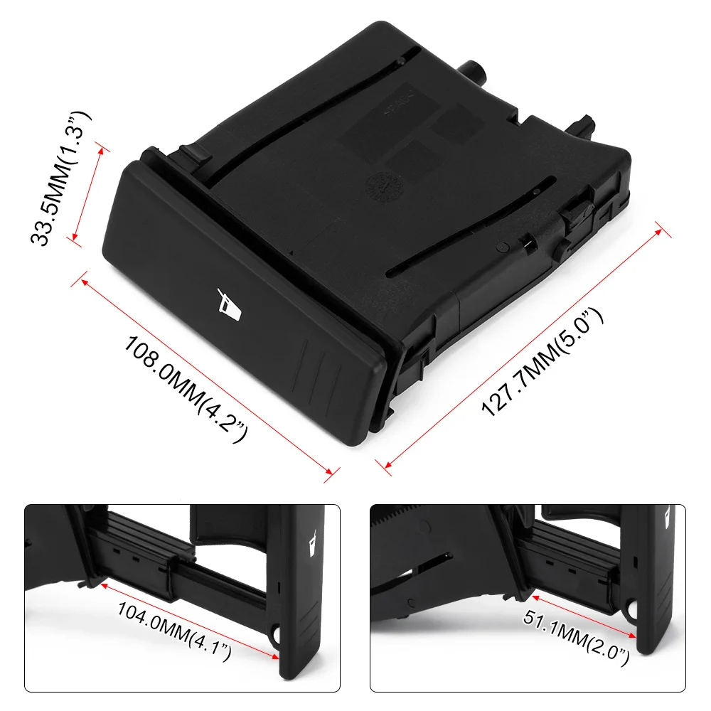 Portavasos consola central OEM 6Q0858602 – VW Polo 9N (2002-2010) - imagen 3