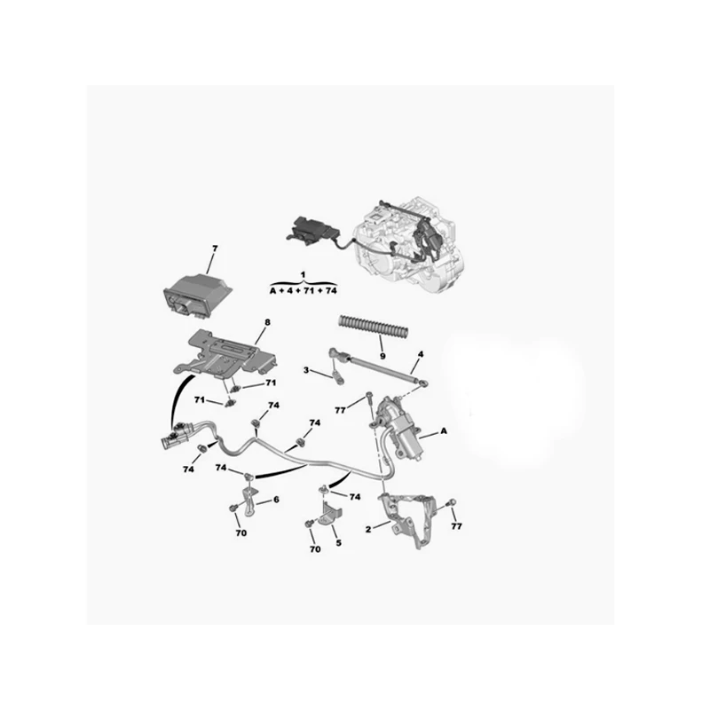 Actuador cambio automático 9802017380 Peugeot 3008 5008 508 y Citroën - imagen 4