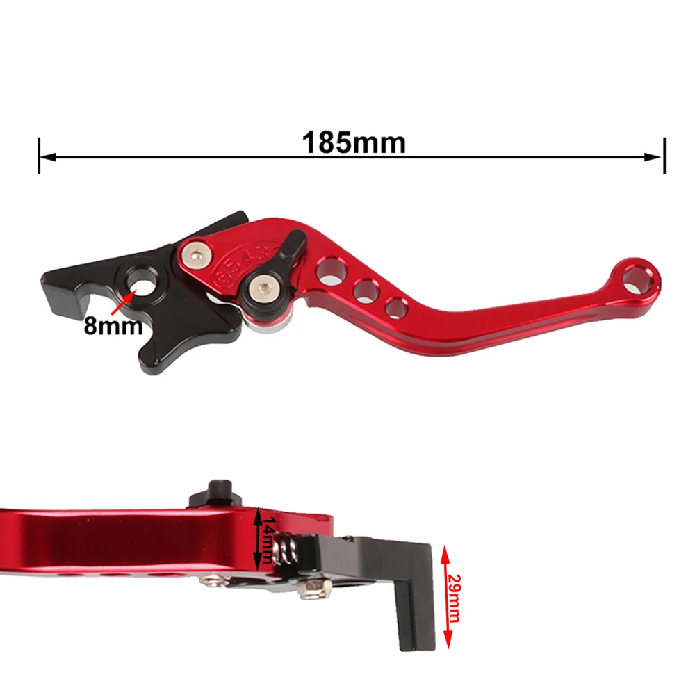 Maneta freno de disco doble CNC aluminio Universal para motocicleta - imagen 3