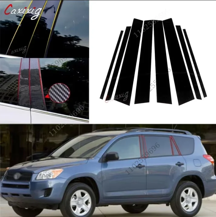 Embellecedores pilares puerta negro Toyota RAV4 XA30 2006-2012