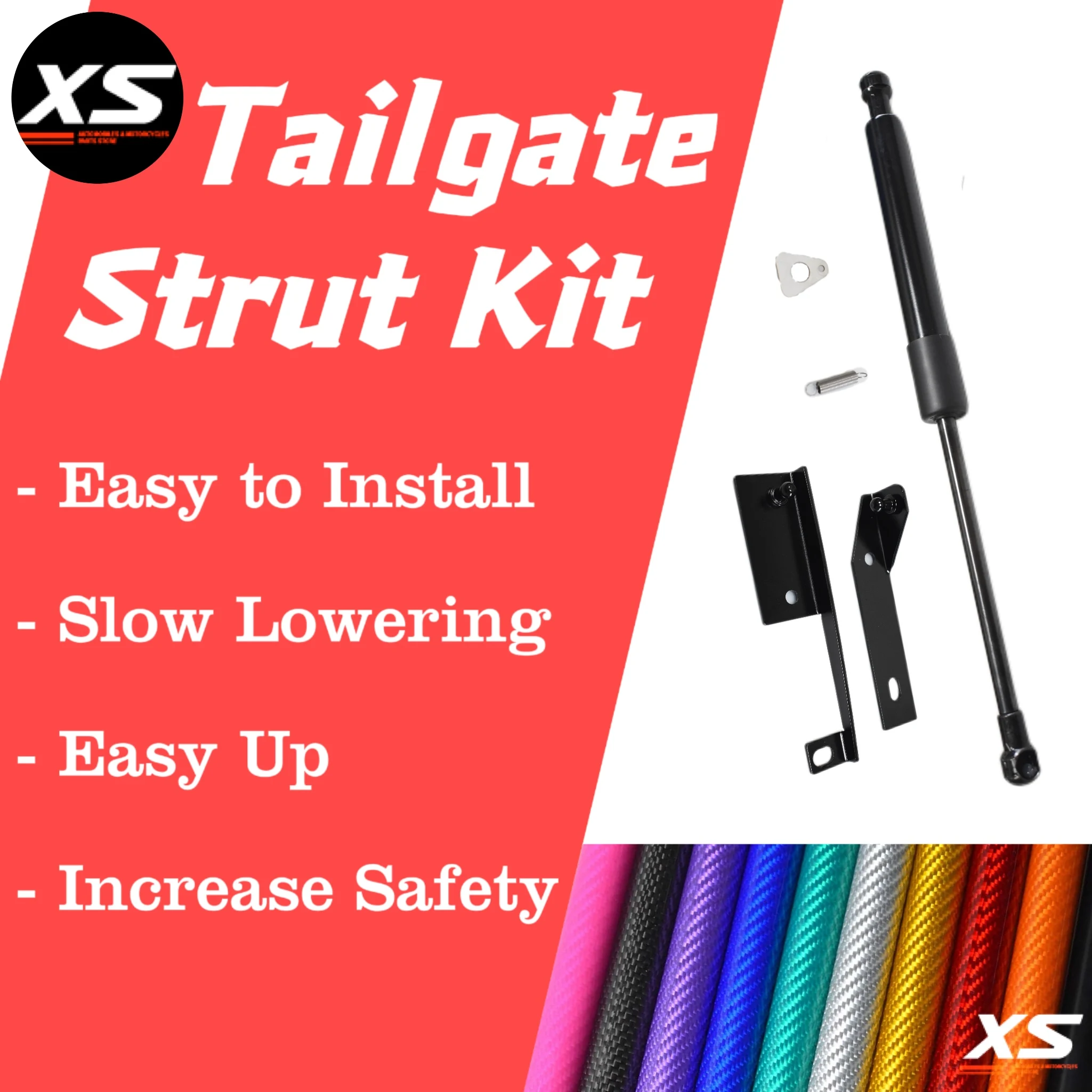 Amortiguador de resorte de Gas para puerta trasera, soporte de elevación de acero inoxidable para Renault Alaskan 2014-2019 2020 2021 2022