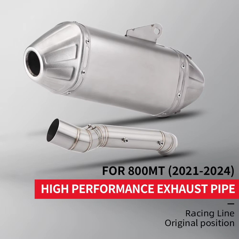 Escape slip-on 51 mm acero inoxidable para CFMOTO 800MT 2021-2024